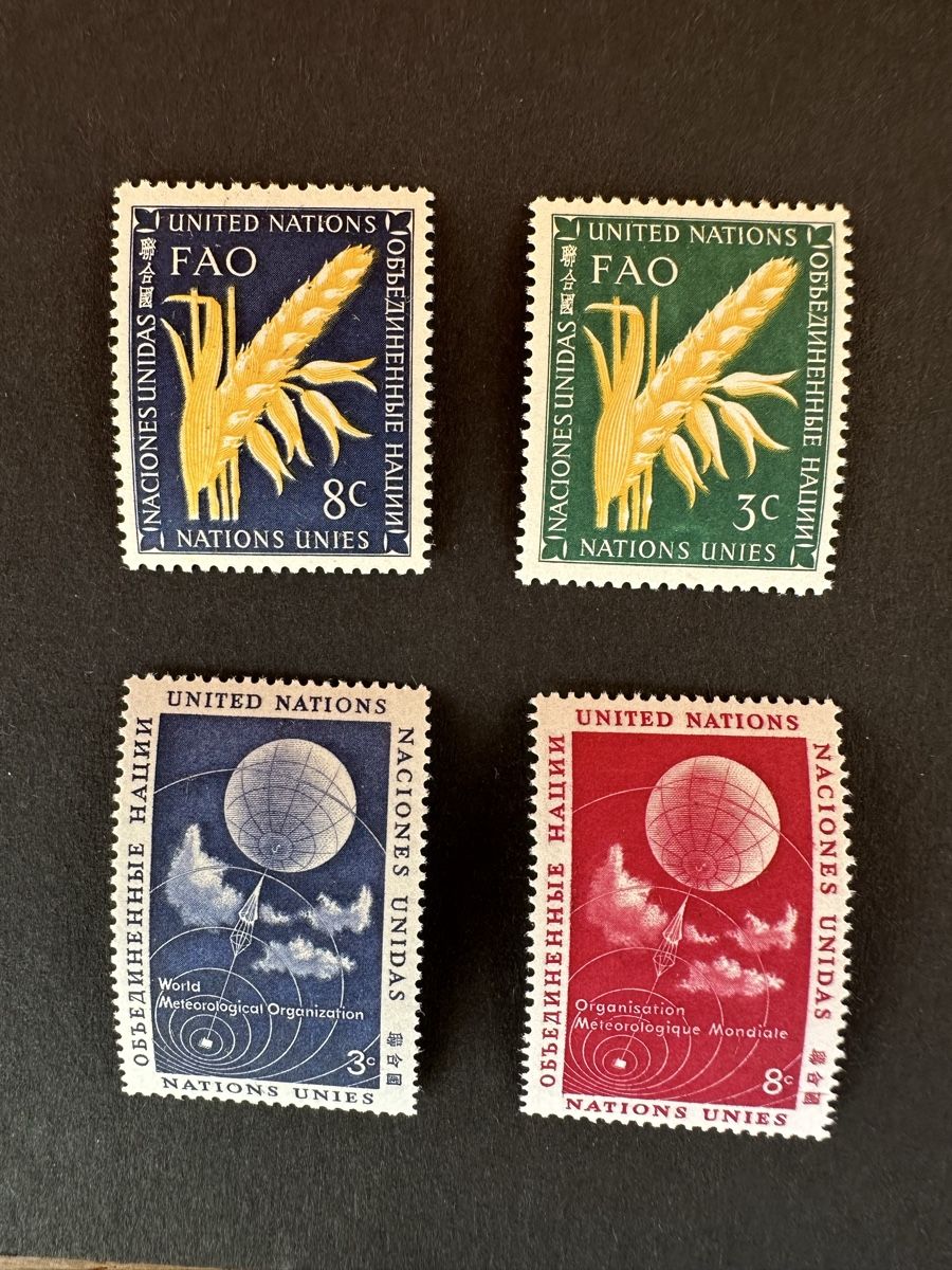 Tous les timbres: Nations Unies - 1954 + 1957 ** – D'occasion à Schmitten / FR par Samsara169