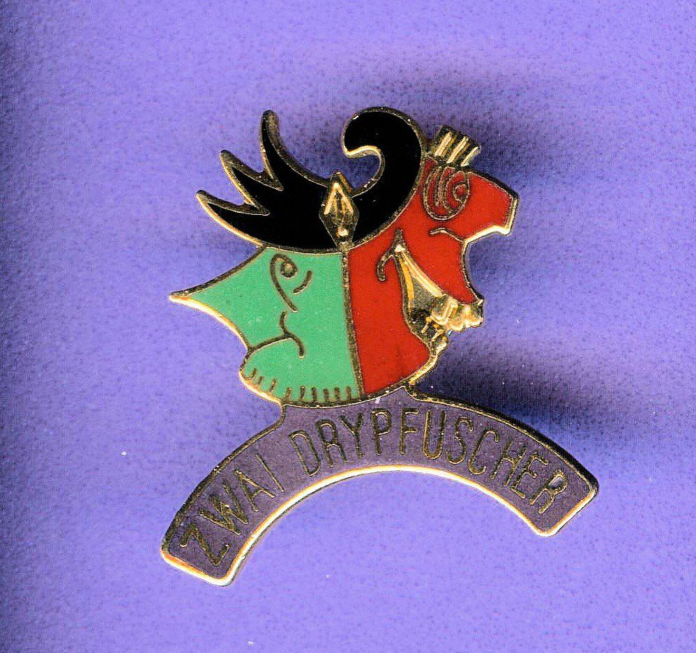 Placchette & Badge: ZWAI  DRYPFUSCHER  Clique – Usato da Winterthur venduto da Sammleroase