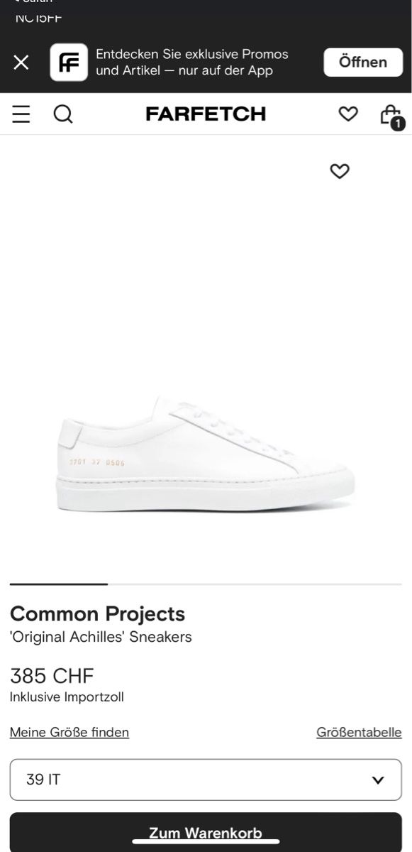 Herrenschuhe: Common Projects Sneakers — wie Neu – Neu (gemäss Beschreibung) aus Zürich von Coco.swiss 5