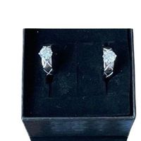 Boucles d'oreilles avec Diamant Labs en argent 925