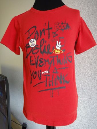 T-Shirt Junge Graffiti 128 cm Baumwolle