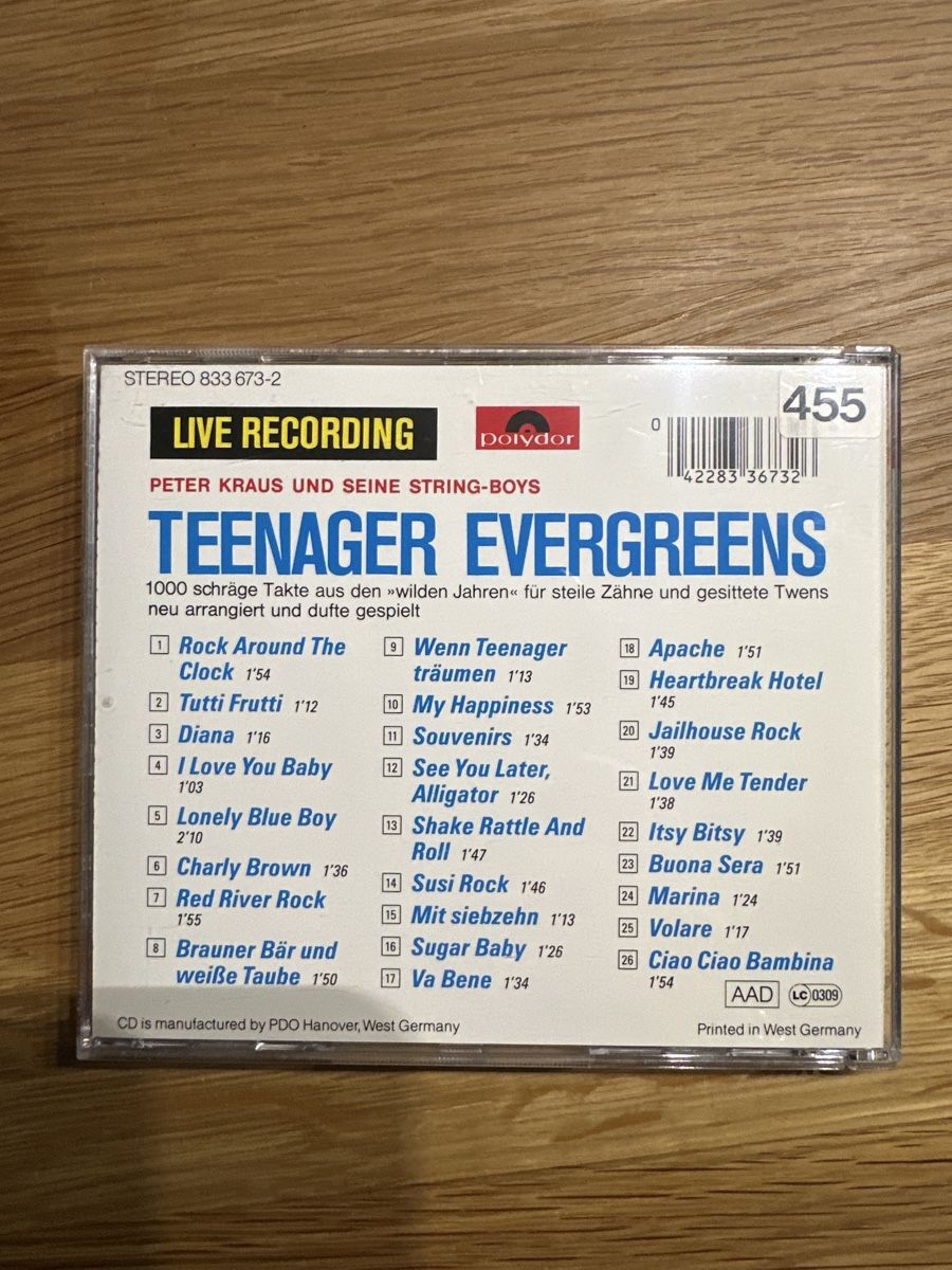 CD: Teenager Evergreens – Usato da Münsingen venduto da Sim2977 1