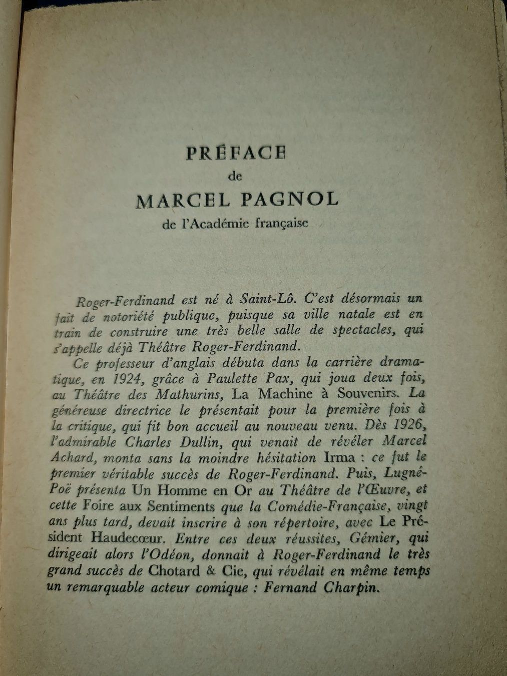 Libri: Théâtre / Roger-Ferdinand. – Usato da Cortaillod venduto da signep 1