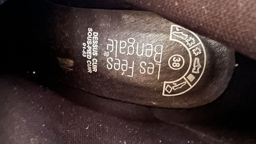 Lederstiefel echt Leder Gr. 38 schwarz 5