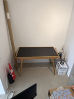 Schreibtisch mit Schublade Holz/Schwarz Jan Kurtz
