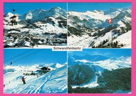 Adelboden Rest. und Skigebiet Schwandfeldspitz 4-Bild Karte