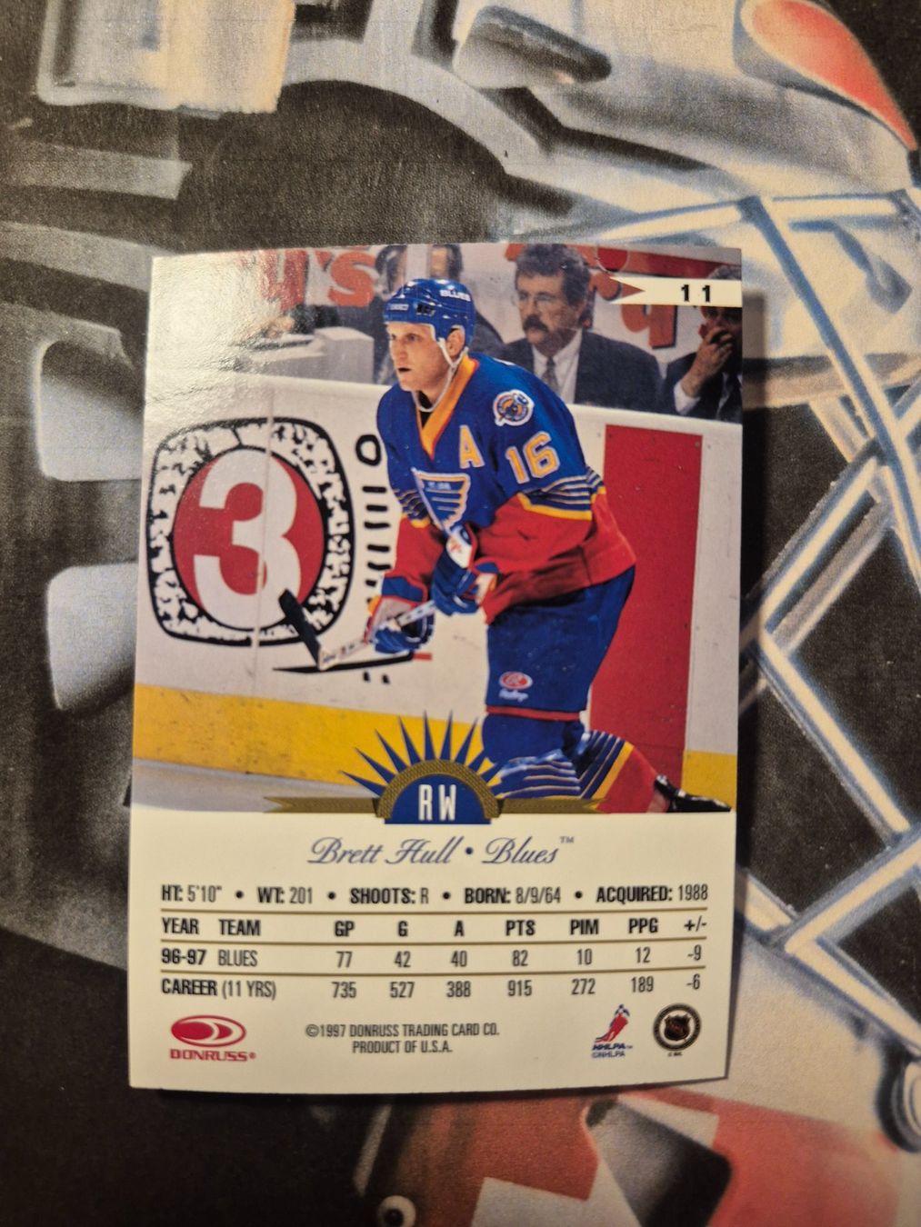 NHL Carte collezionabili: NHL Brett Hull St. Louis Blues – Usato da Treiten venduto da Sauber73 1
