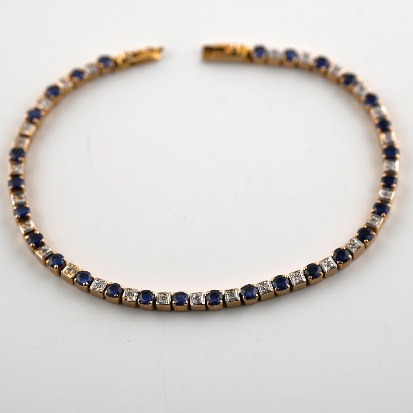 Bracciali & Braccialetti: Bracelet 14K mit Saphir und Diamanten – Usato da Basel venduto da Vip24