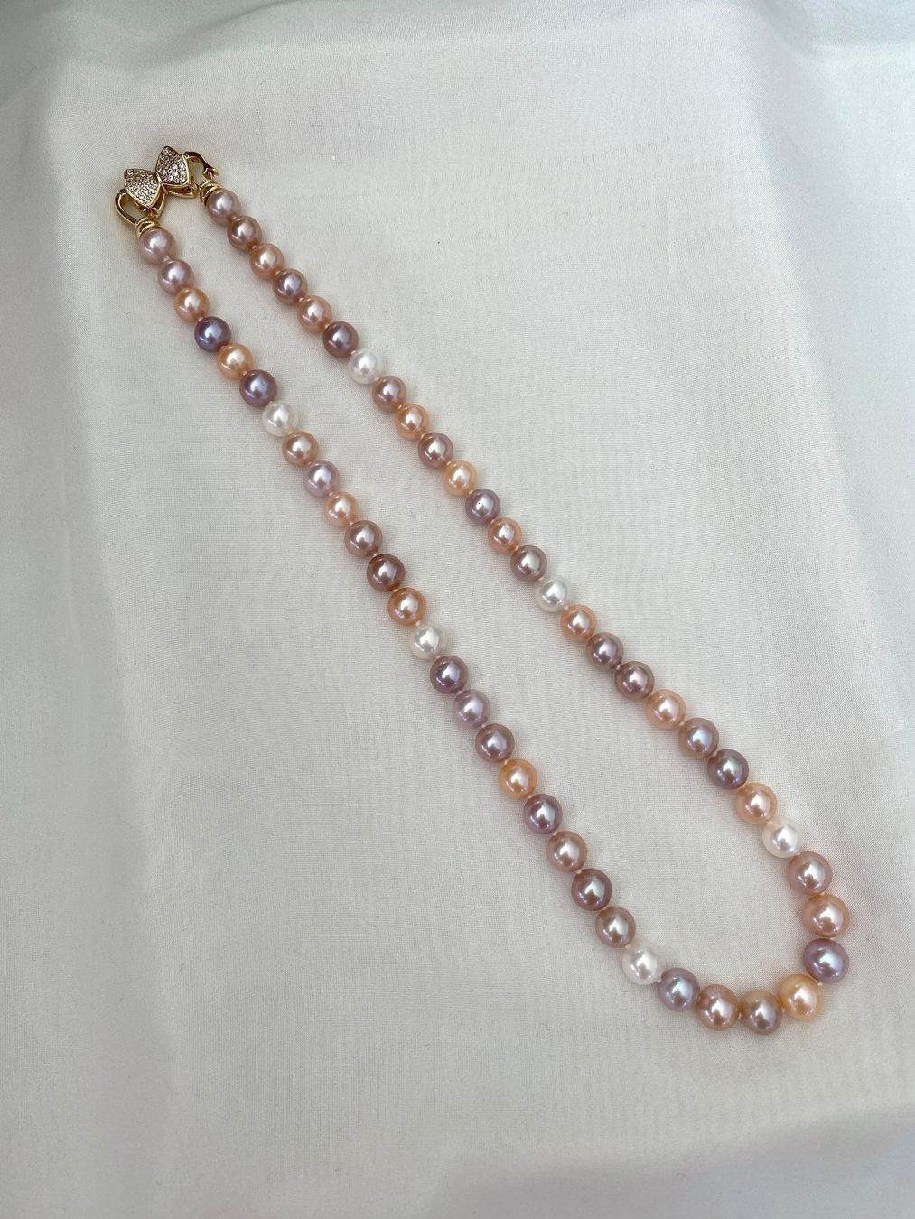 Catenine: 7.5-8.5mm Süsswasserperlen/Perlen Kette echte – Nuovo e nell'imballaggio originale da Sarnen venduto da Yingsperlen4