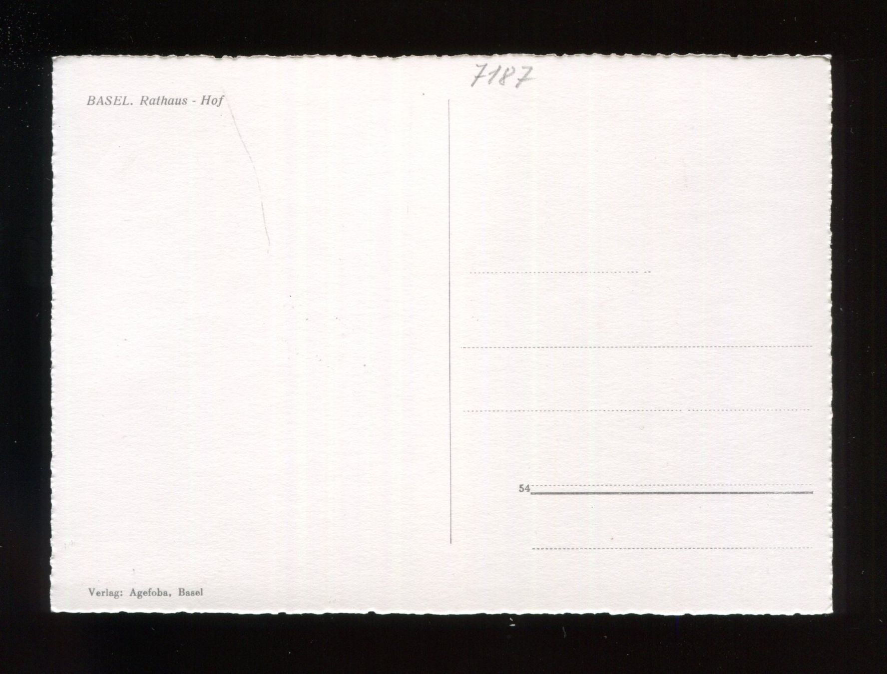 Cartoline postali: Basel, Rathaus-Hof – Usato da Aarau venduto da Elmaar41 1