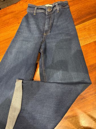 Zara Jeans blau Denim High Waist gebraucht guter Zustand