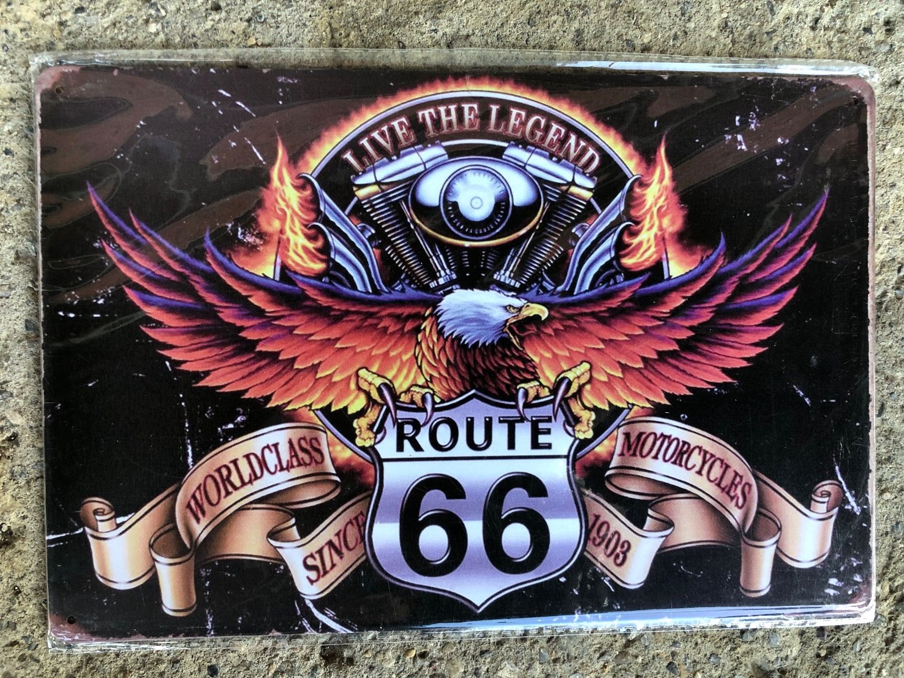 Insegne: Route 66 v2 eagle – Nuovo e nell'imballaggio originale da Reinach AG venduto da rares75