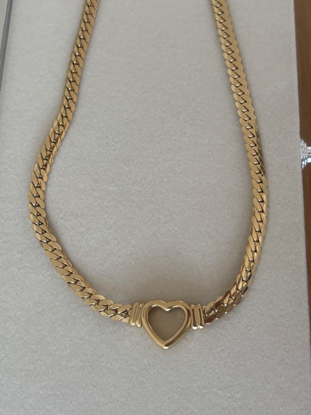 Catenine: Luxus Elegante Edelsthal Kette Farbe : Gold – Nuovo (secondo la descrizione) da Biel-Bienne venduto da Roserosse13 3