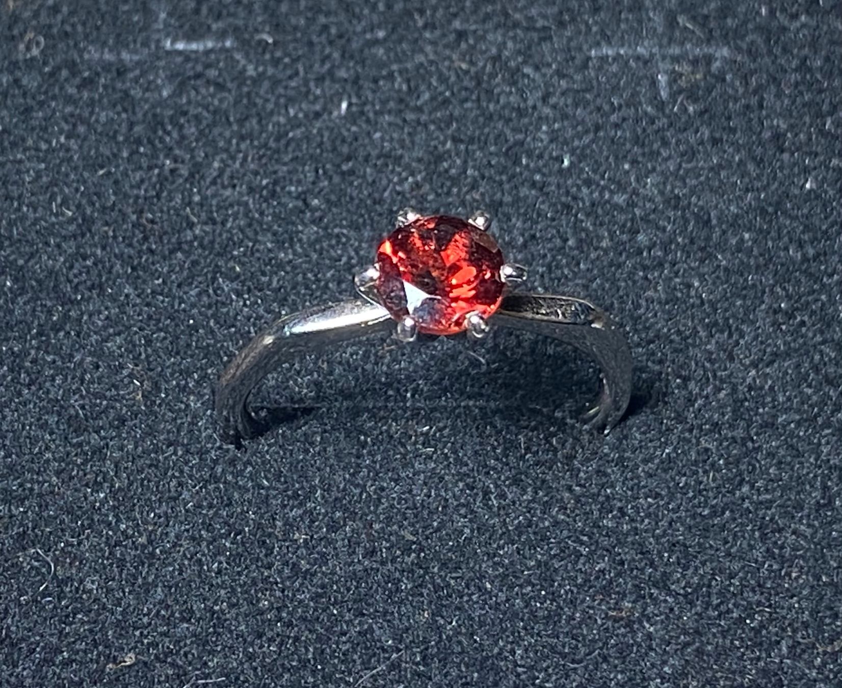 Ringe: Granat Ring Silber 925 vergoldet 💎✨ – Neu und originalverpackt aus Laax GR von Kiki-Kingdom2 3