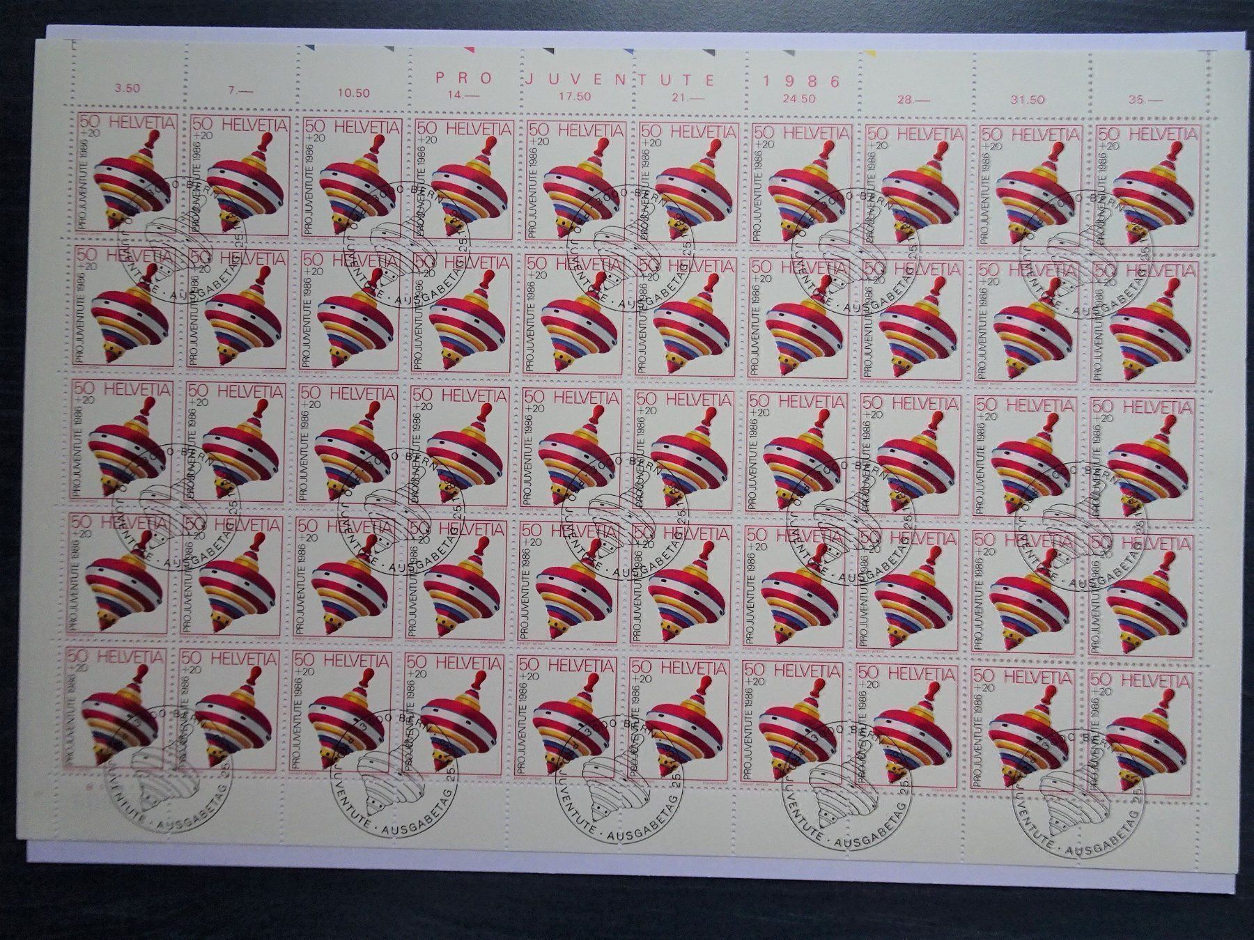 Alle Briefmarken: PJ 1986 – Neu (gemäss Beschreibung) aus Aadorf von Chnorli-Furz