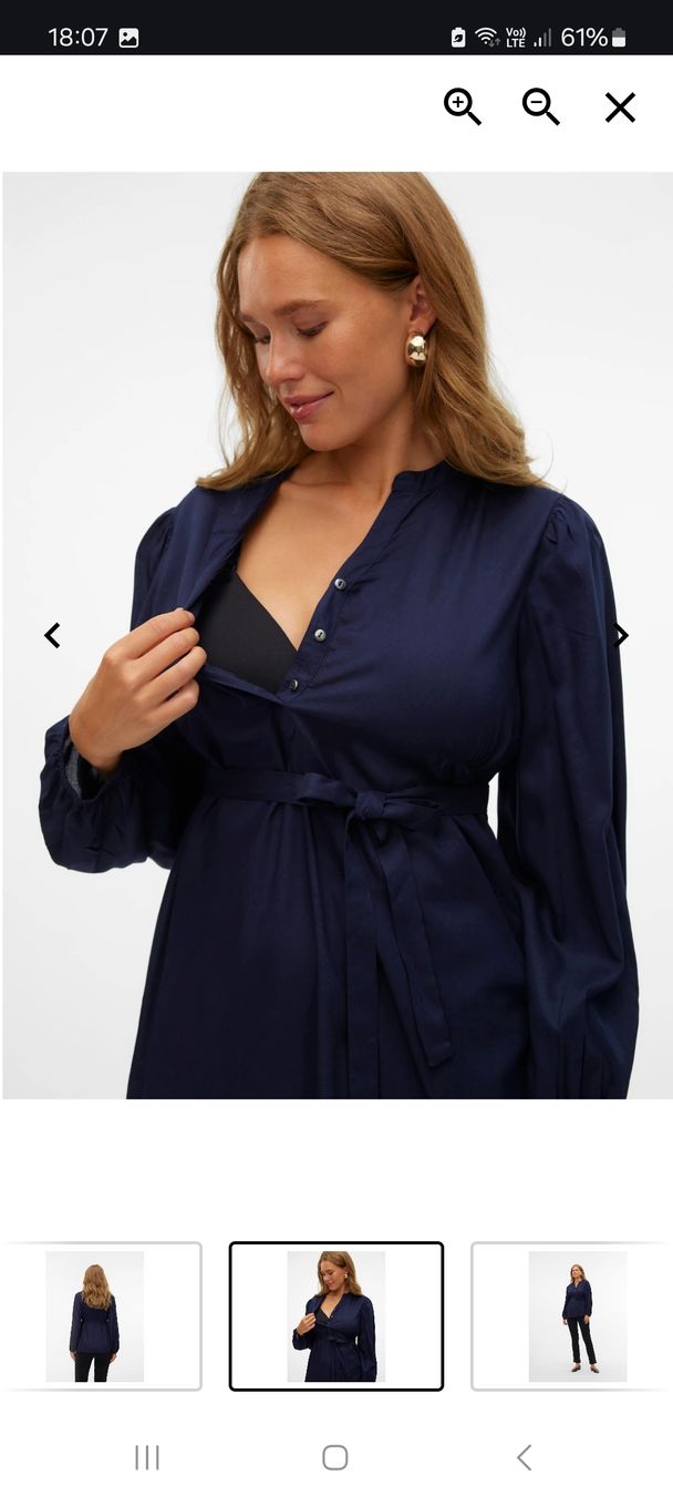 Mamalicious Camicette: Mamalicious Maternity Bluse in dark blue size L – Nuovo (secondo la descrizione) da Biel/Bienne venduto da Pocahontas_1 2