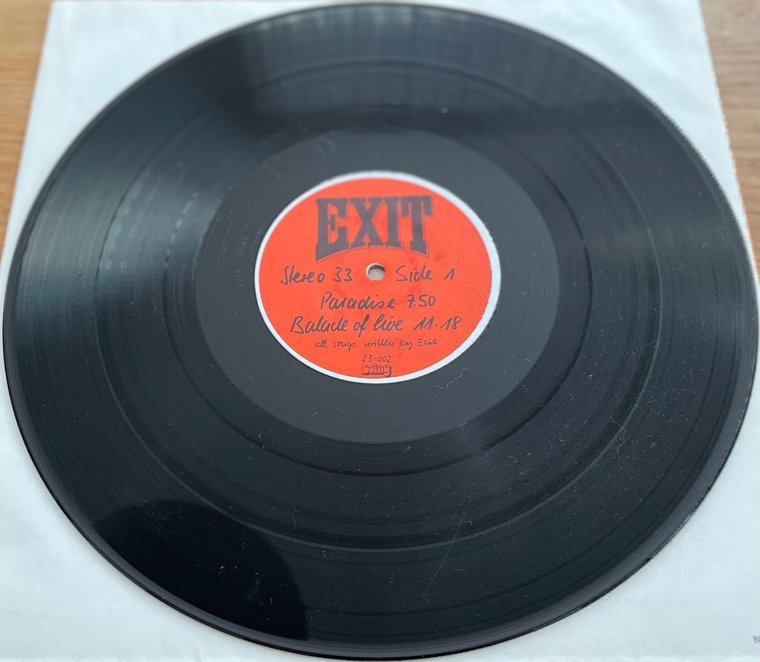 Dischi in vinile: Exit, Seltene Originale 1St. Pressung – Usato da Aadorf venduto da Assyrian-Bazar 2