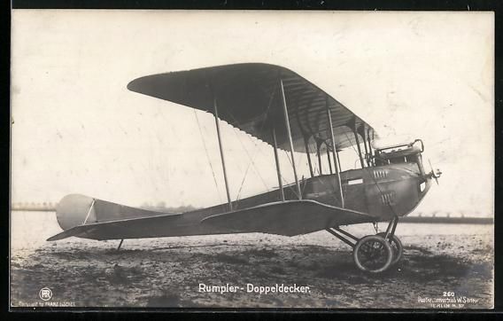 Cartoline postali: Foto-AK Sanke Nr. 260: Rumpler-Doppeldec – Usato da Berlin venduto da bartko-reher