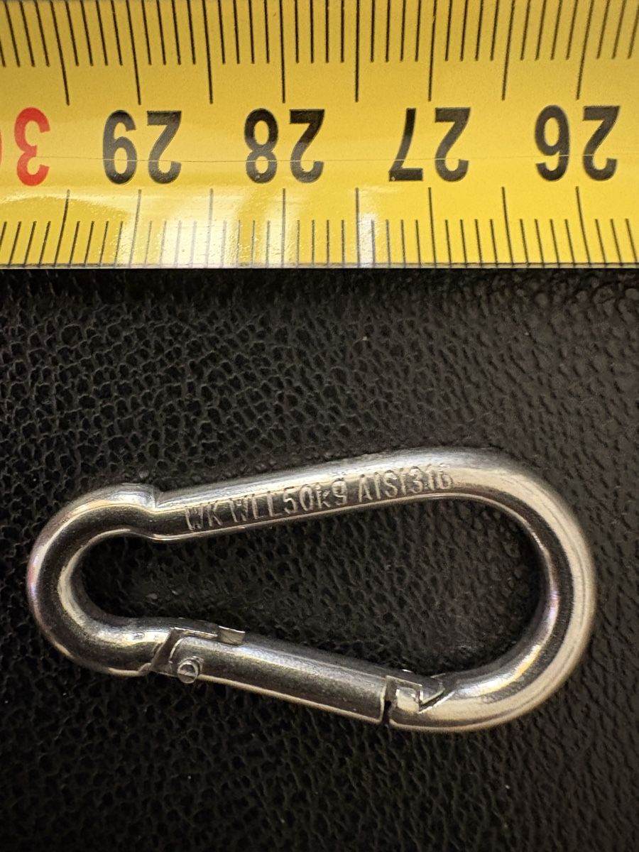 Attrezzatura da arrampicata: Karabinerhaken Set. Edelstahl – Nuovo (secondo la descrizione) da Sargans venduto da AP7320 5