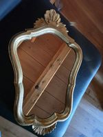 Vintage Wand Spiegel toller Rahmen 43x27 cm Gold