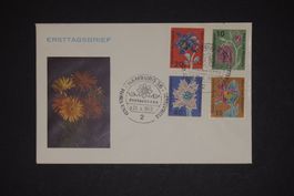 1963 MiNr. 392 - 395 Bundesrepublik Deutschland FDC