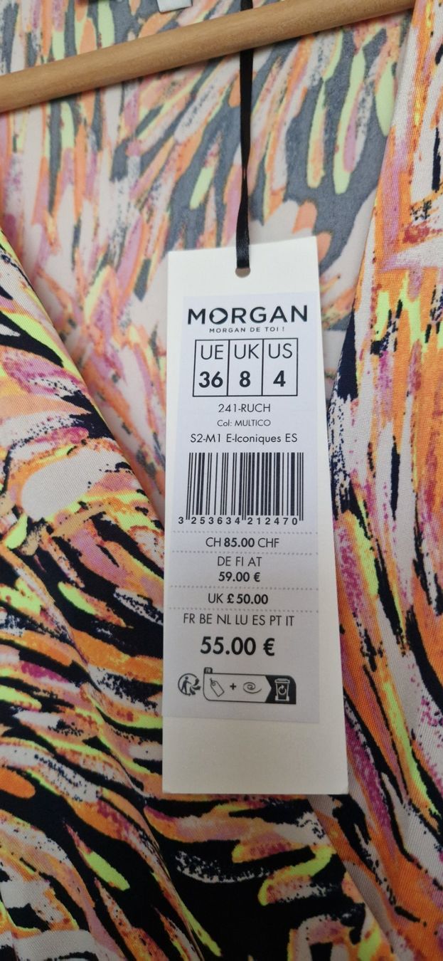 Morgan Kleider: Robe multicolore Morgan neuve, t. 36 – Neu und originalverpackt aus Fribourg von kimlan 3