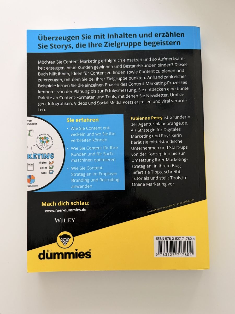 Libri: Content Marketing für Dummies, Sachbuch – Usato da Cham venduto da MC_0605 1
