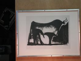Picasso Le Taureau noir Nr. 19400 Copright 1960