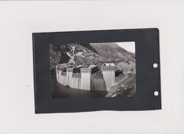Carte postale chantier barrage Mauvoisin Valais