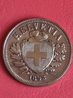 2 RAPPEN SCHWEIZ - JAHR 1893 - AB 1.-