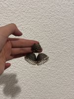 Jhumka Ohrringe mit Perlen