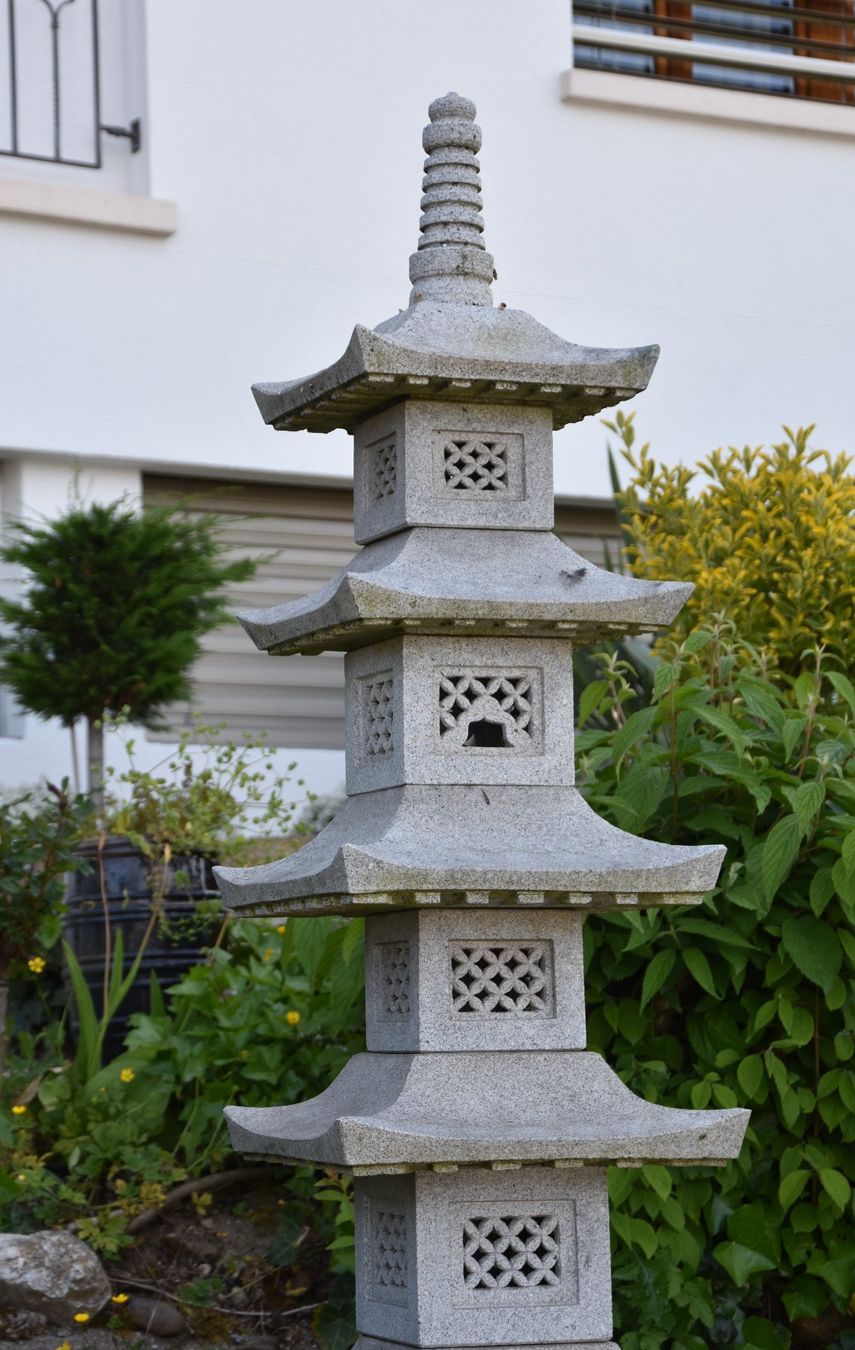 Sculture & Statue: Koreanische Gartenstatue Pagode Laternen /Granit/ca.1.85m – Usato da Wohlenschwil venduto da Dapara 3