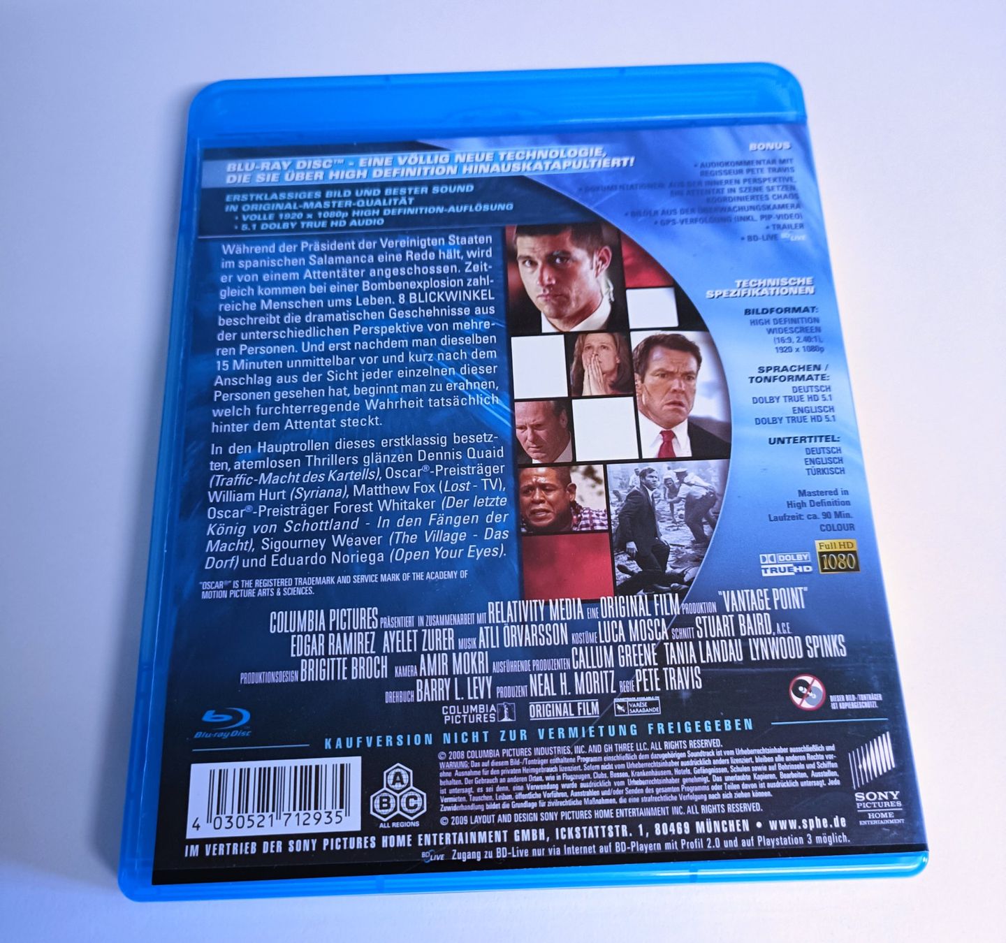 Alle DVDs: 8 Blickwinkel [Blu-ray] – Gebraucht aus Köniz von Movieportal007 1