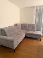 Ecksofa grau mit Bettfunktion und Stauraum guter Zustand