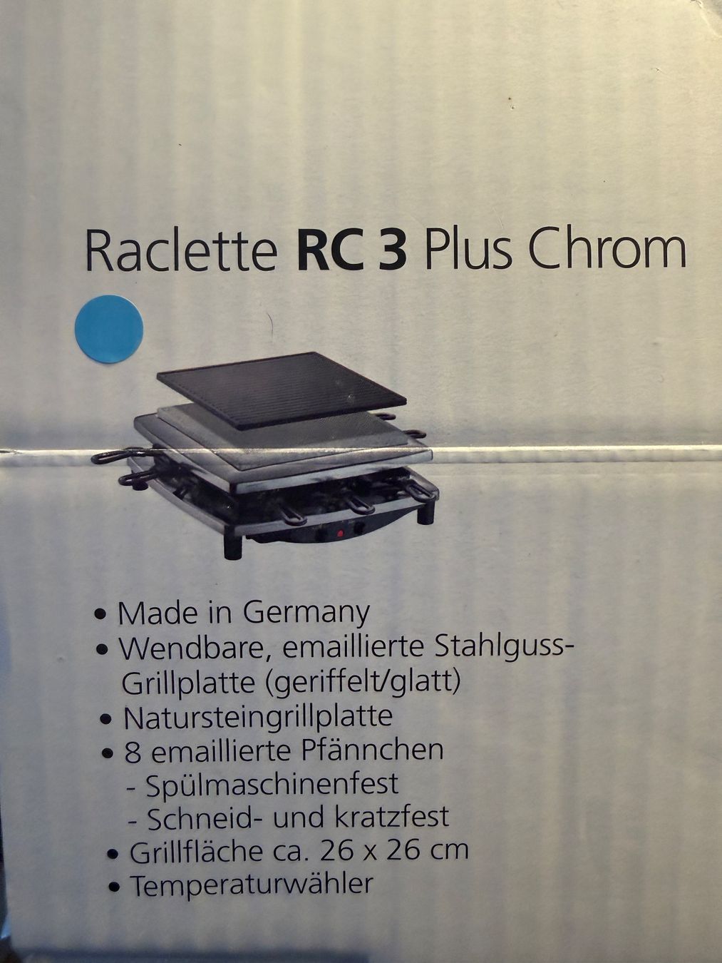 Elettrodomestici da cucina: Tischgrill - Raclette RC 3 Plus Chrom – Usato da Zetzwil venduto da gent1974 5