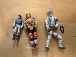 3 G.I. Joe Actionfiguren, Vintage, 80er Jahre, Top!