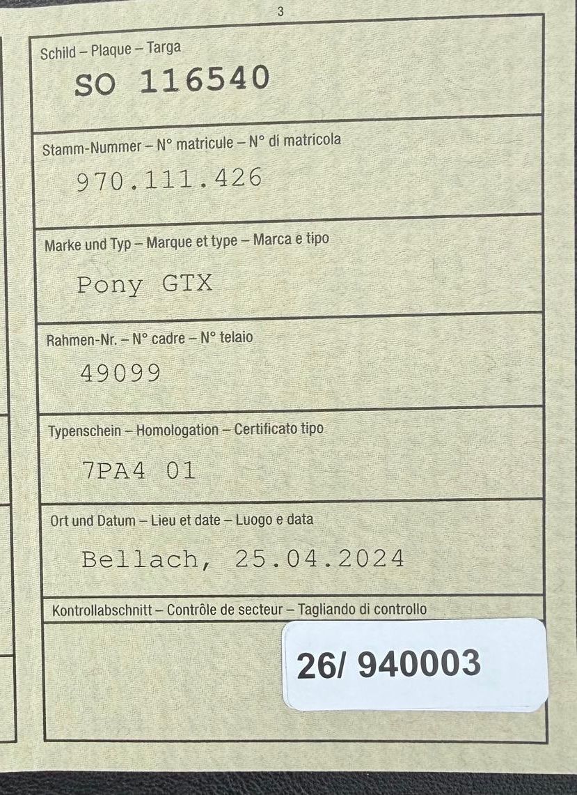 Pony Mofas: Pony GTX mit Elektrostarter und Blinker – Gebraucht aus Wolfwil von sannaric 9