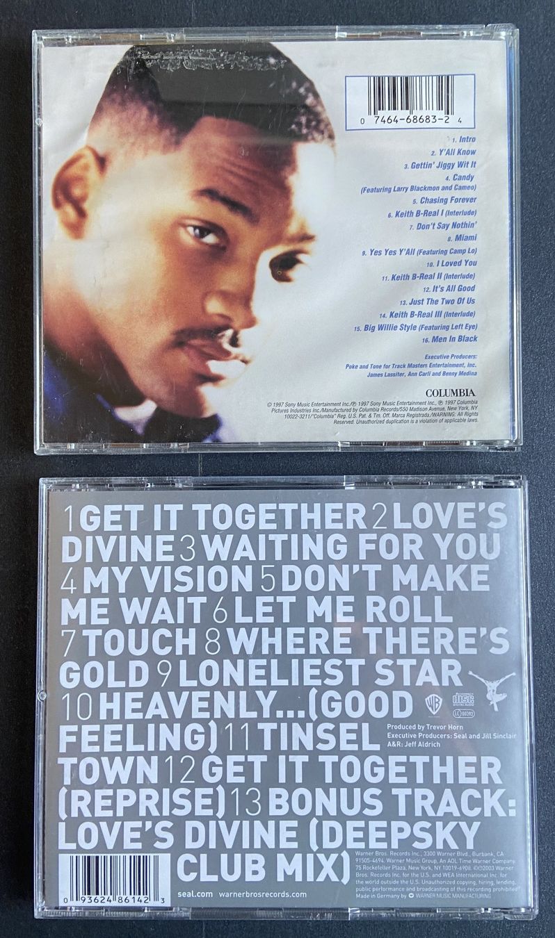 CD: 1 CD Will Smith, 1 CD Seal, – Usato da Böckten venduto da Hansi36 2