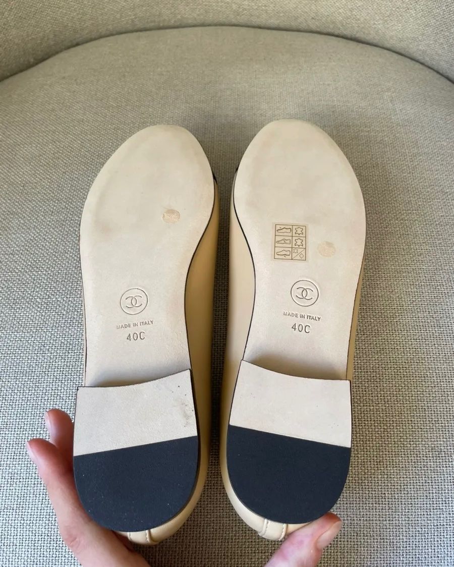 Chanel Scarpe da donna: Chanel Ballerinas Gr. 40C, beige – Nuovo (secondo la descrizione) da Triesen venduto da atos87 4