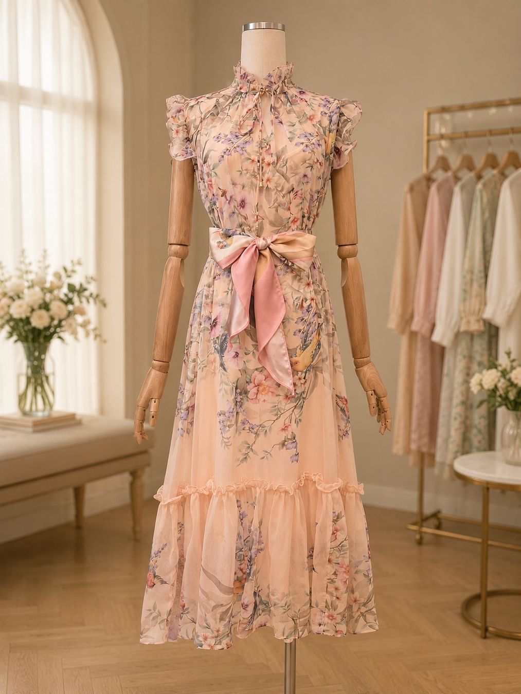 Vestiti: Floral Elegant Summer Midi Dress – Nuovo (secondo la descrizione) da St.Josefen venduto da lop_lh8d