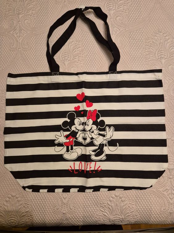 TRBSXRT Stofftasche Für Damen – Großes Fassungsvermögen, Gestreift, Mit Tragegriff & Schultergurt