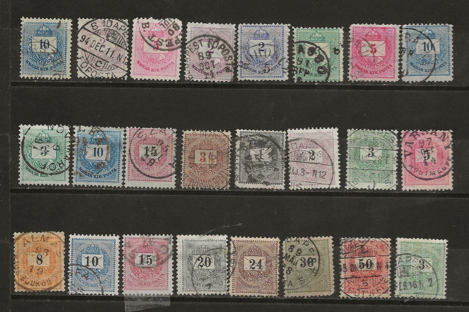 Alle Briefmarken: Hongrie lot 01 1874 ... – Gebraucht aus Sion von PierreP01
