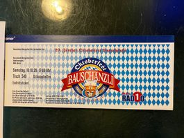 Ticket Zürcher Oktoberfest Bauschänzli 8Stk. Ganzer Tisch !!