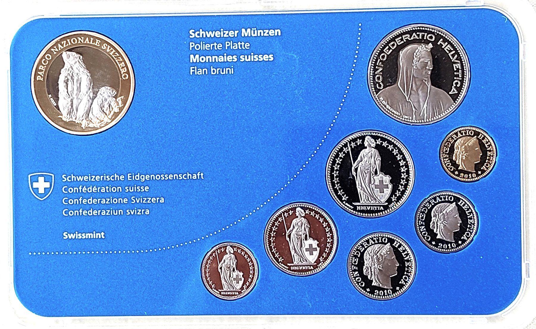 Tutti le monete: CH - Münzsatz 2010 pp – Nuovo (secondo la descrizione) da Arch venduto da repros 3