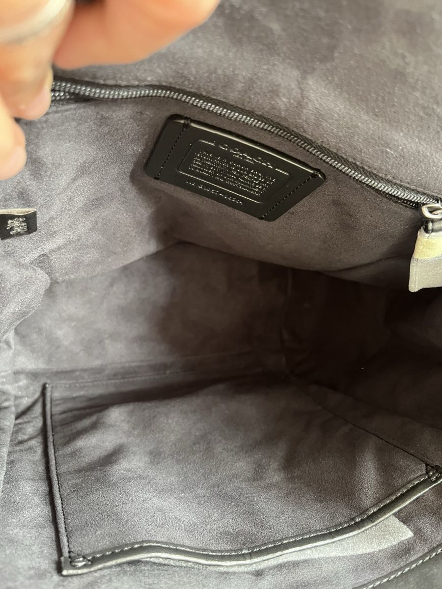 Coach Zaini: Neu COACH Rücksack grau metallic – Nuovo e nell'imballaggio originale da Niederwil AG venduto da camilinna 4