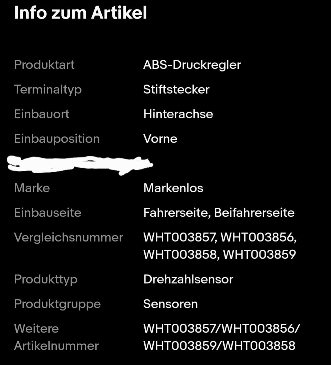 Accessori per altri veicoli: 1 x abs sensoren – Nuovo (secondo la descrizione) da St.Gallen venduto da big_tipp 2