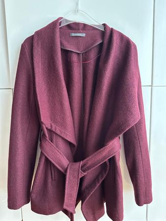 Damen Mantel Esprit bordeaux mit Gürtel guter Zustand
