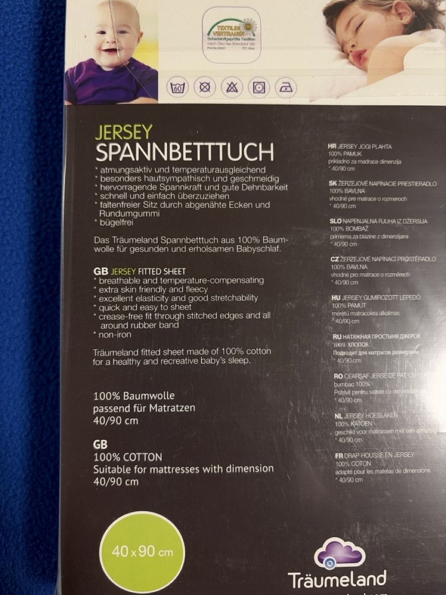 Biancheria da letto: Jersey Fixleintuch 40x90 – Nuovo e nell'imballaggio originale da Embrach venduto da Yeasy 1