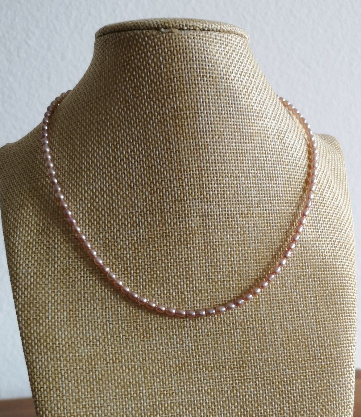 Catenine: Süsswasserperle Kette, 3x4mm, lila – Nuovo e nell'imballaggio originale da Rümlang venduto da 21f 2
