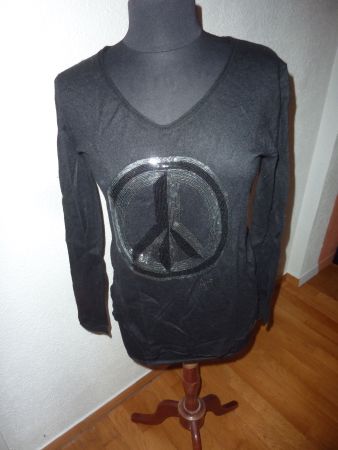 pull noir avec perles de sequins taille L marque AYO femme